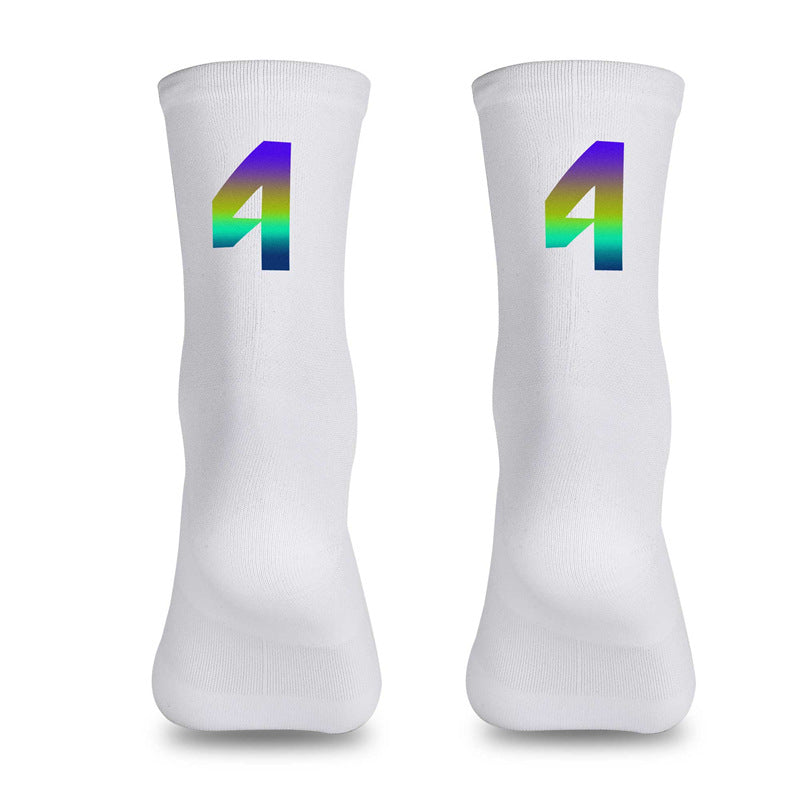 Load image into Gallery viewer, Reflective Digital Cycling Sports Socks
