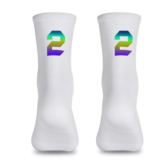 Reflective Digital Cycling Sports Socks