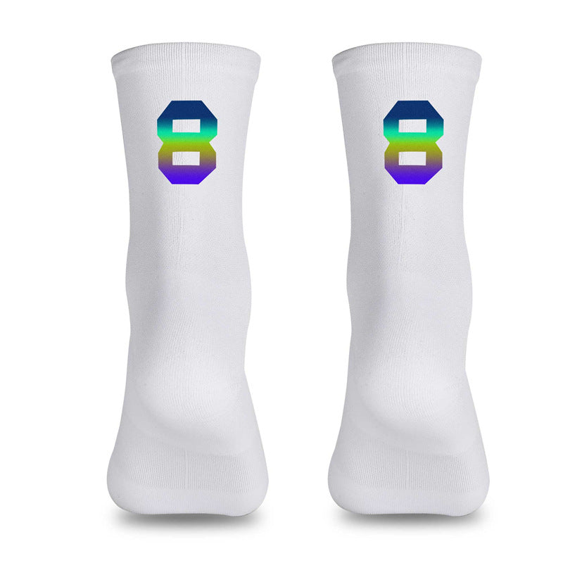 Load image into Gallery viewer, Reflective Digital Cycling Sports Socks
