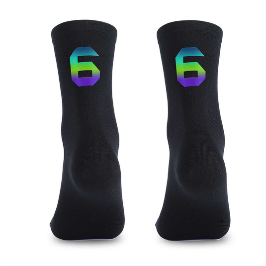 Reflective Digital Cycling Sports Socks