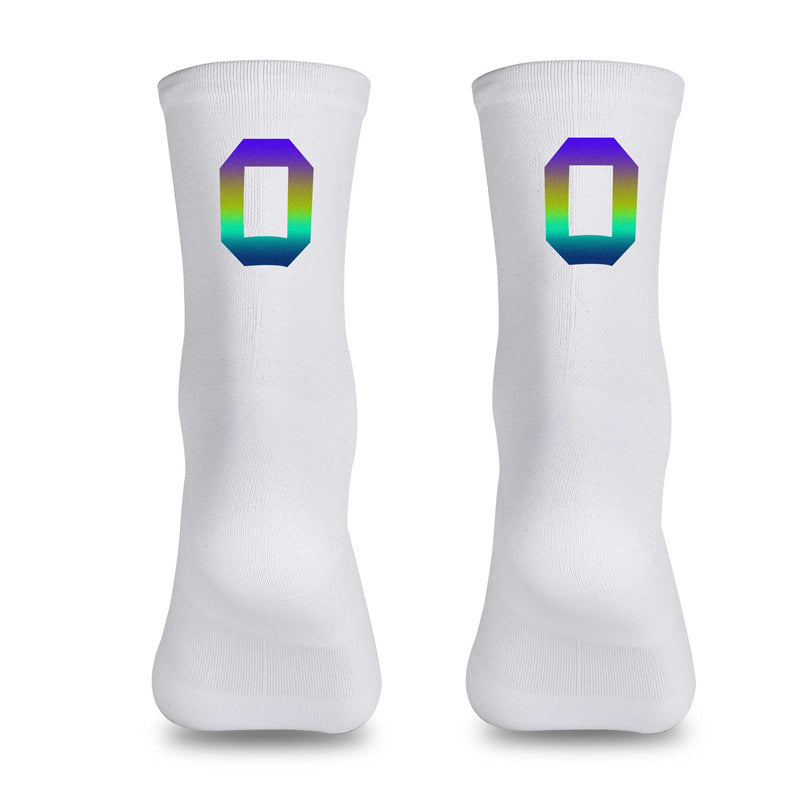 Load image into Gallery viewer, Reflective Digital Cycling Sports Socks

