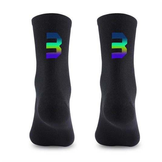 Reflective Digital Cycling Sports Socks
