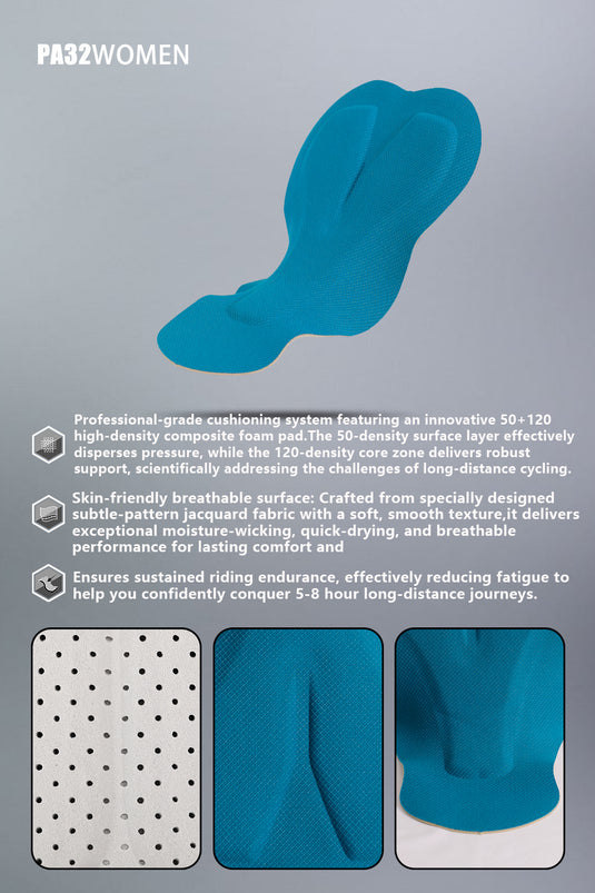 Mcycle Women's Pro Elite Cycling Bib Shorts | MK103W Series