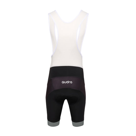 Qudra Cycling Jersey and Bib Tights Top with Short Pants Grey 059