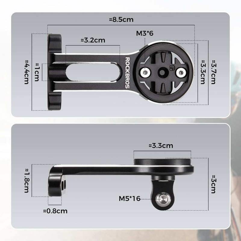 Load image into Gallery viewer, ROCKBROS Aluminum Bicycle Computer Mount For IGPSPORT Garmin Wahoo Magene Lightweight  Bike Light Holder FK305
