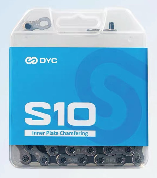 DYC S10 Bicycle Chain 10 Speed, 116 Links for Mountain Road Bicycle