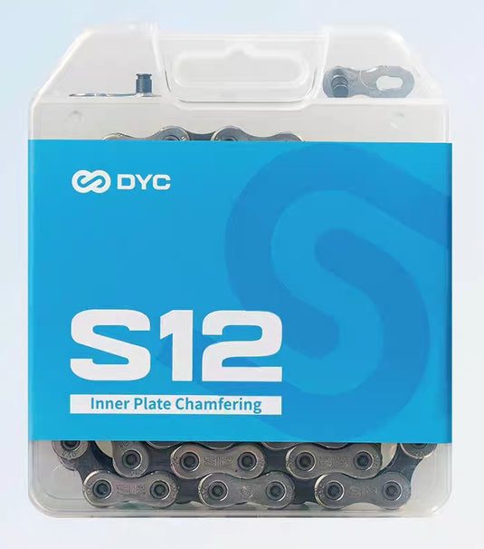 DYC S12 Bicycle Chain 12 Speed, 118 Links MTB Road Bike Chain