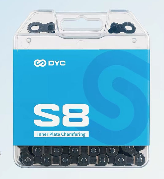DYC S8 Bicycle Chain 6‑7‑8 Speed, 116 Links, for Mountain & Road Bike