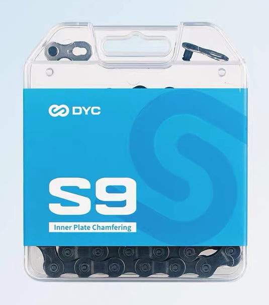 DYC S9 Bicycle Chain 9 Speed, 116 Links, MTB Road Bike Replacement Chain