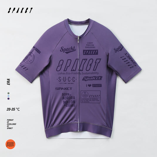 Spakct Era Men's Short-Sleeve Cycling Jersey | UV 40+ Protection, Quick-Dry, Slim Fit Road Bike Shirt YB111138