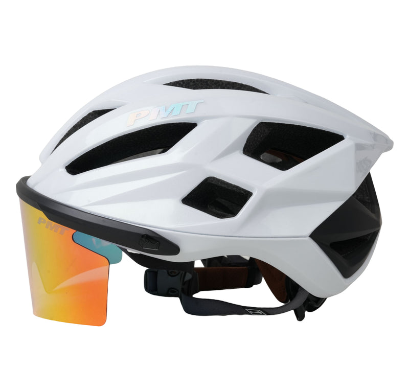 Load image into Gallery viewer, PMT Meedo 3 Cycling Helmet with Magnetic REVO Sunglasses
