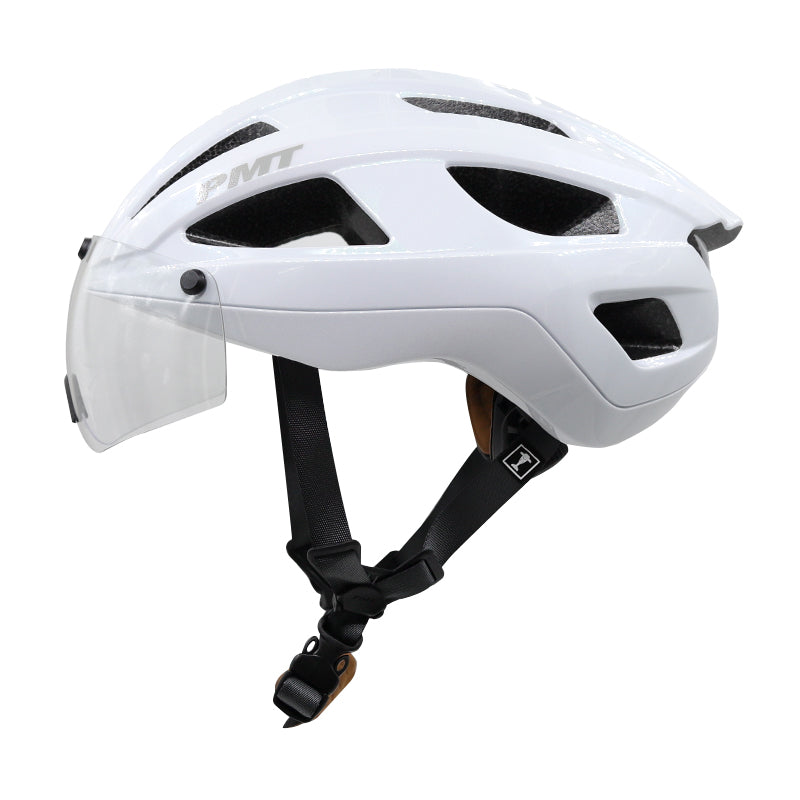 Load image into Gallery viewer, PMT Golf Cycling Helmet with Magnetic Photochromic Sunglasses
