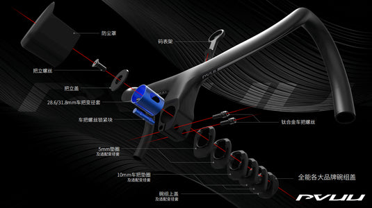PVUU DAMO One Integrated Road Carbon Handlebar