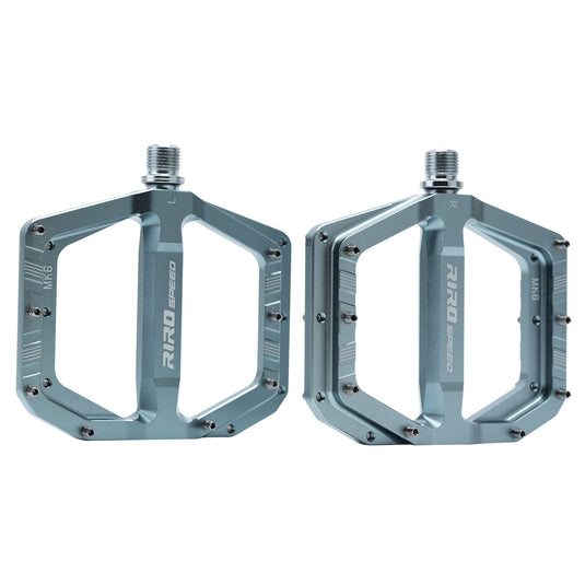 RIRO MK6 CNC Aluminum Flat Pedals | Mountain Bike / Folding Bike / Urban Commuter Pedals K60