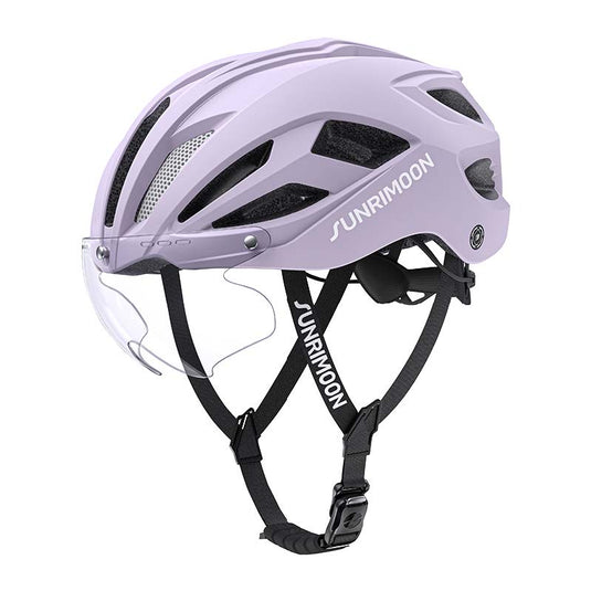 Sunrimoon Cycling Helmet with Photochromic Sunglasses and 3D Grid S79