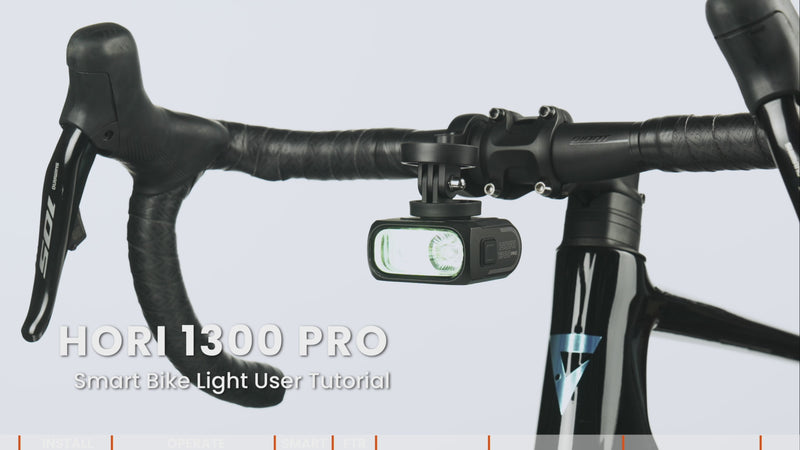 Load and play video in Gallery viewer, Magicshine HORI 1300 PRO Dual Mounted ANT+ &amp; Di2 Smart Bike Light
