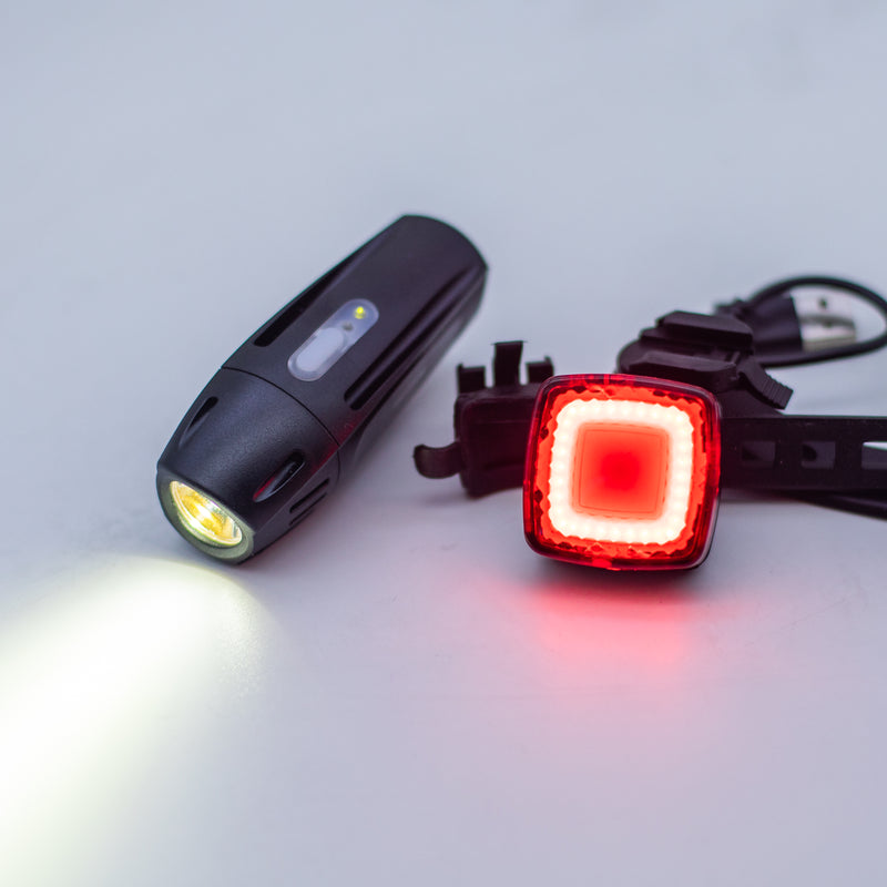 Load image into Gallery viewer, Upten Rechargeable Cycling Lights set Front and Rear Bike Light 091
