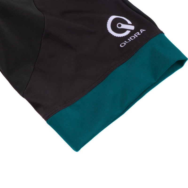 Load image into Gallery viewer, Qudra Cycling Jersey and Bib Tights Top with Short Pants Teal 063
