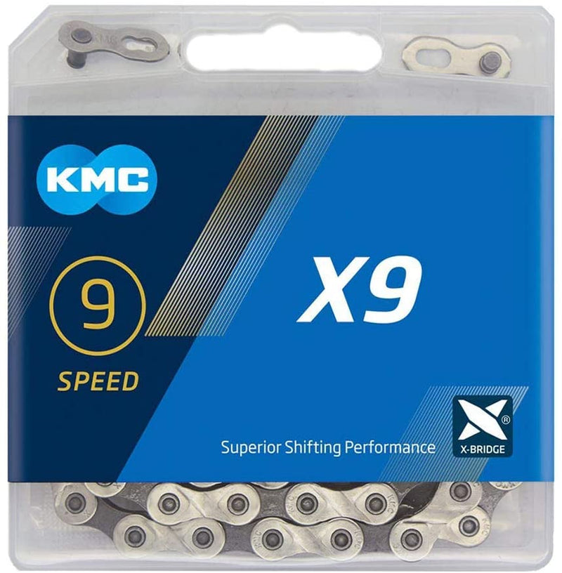 Load image into Gallery viewer, KMC X9 9 Speed Bicycle Chains
