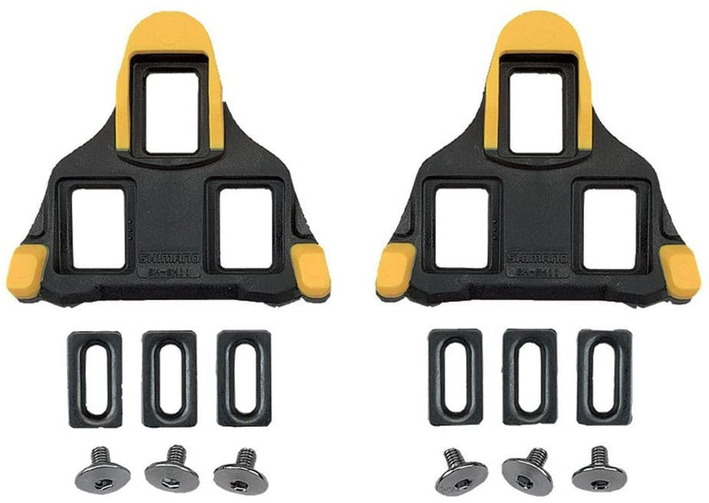 Shimano SM-SH11 SPD-SL Road Bike Cleat Set – 6° Float, Yellow, 1 Pair – Compatible With Racing & Touring Bikes