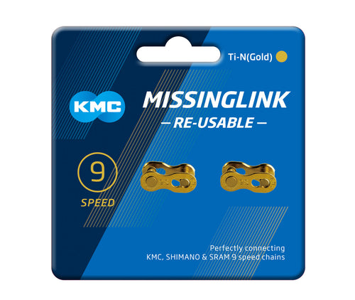 KMC CL566R 9 Speed Missinglink Chain Joining Link 2 Units