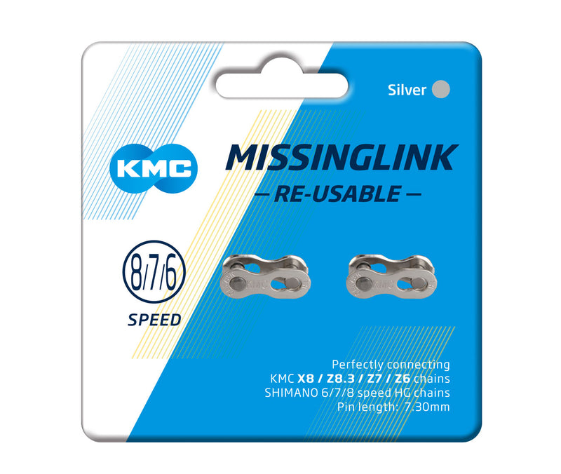 Load image into Gallery viewer, KMC CL573R 6-8 Speed Missinglink Chain Joining Link 2 Units
