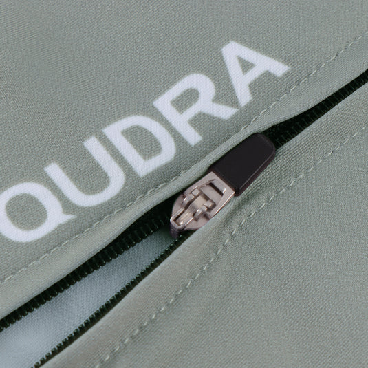 Qudra Cycling Jersey and Bib Tights Top with Short Pants Grey 059