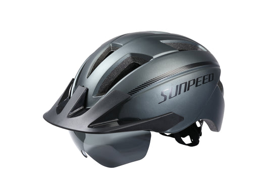 Sunpeed Bicycle Helmets Mountain Bike Road Cycling Helmets with Sunglasses