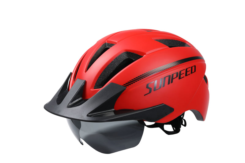 Load image into Gallery viewer, Sunpeed Bicycle Helmets Mountain Bike Road Cycling Helmets with Sunglasses
