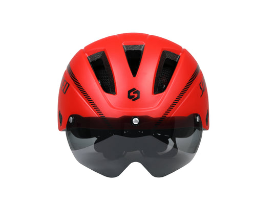 Sunpeed Bicycle Helmets Mountain Bike Road Cycling Helmets with Sunglasses