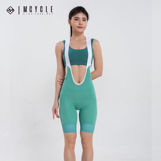 Mcycle Women Cycling Bib Shorts MK032W Green