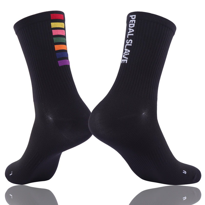 Load image into Gallery viewer, Pedal Slave Cycling Socks Bicyle Sock White/Black
