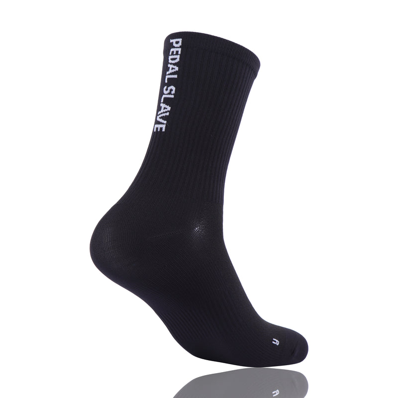 Load image into Gallery viewer, Pedal Slave Cycling Socks Bicyle Sock White/Black
