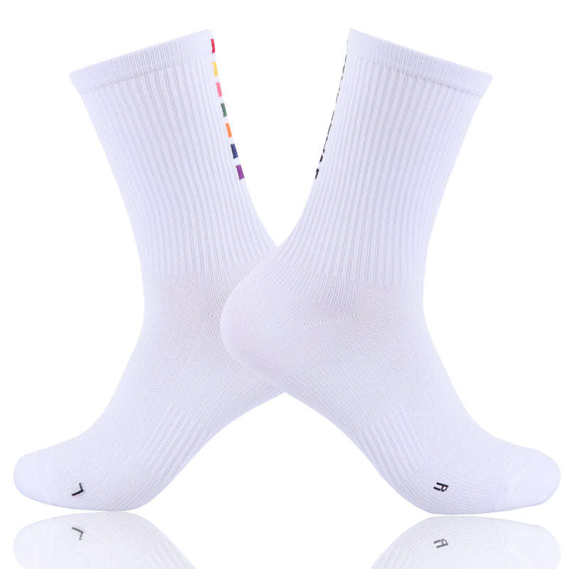 Load image into Gallery viewer, Pedal Slave Cycling Socks Bicyle Sock White/Black
