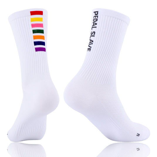 Pedal Slave Cycling Socks Bicyle Sock White/Black