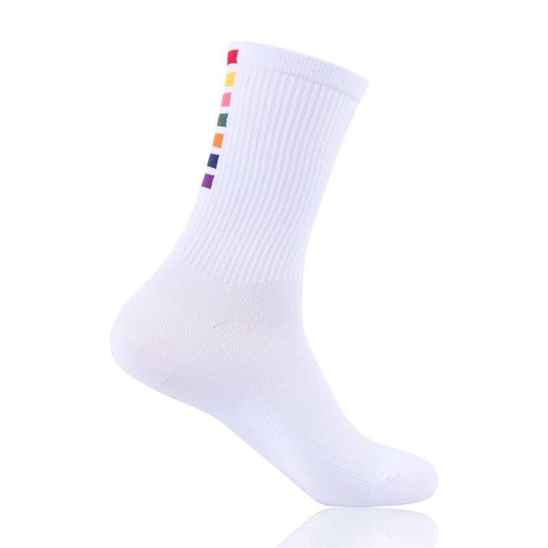 Load image into Gallery viewer, Pedal Slave Cycling Socks Bicyle Sock White/Black
