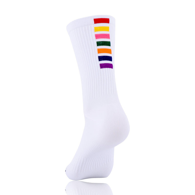 Load image into Gallery viewer, Pedal Slave Cycling Socks Bicyle Sock White/Black
