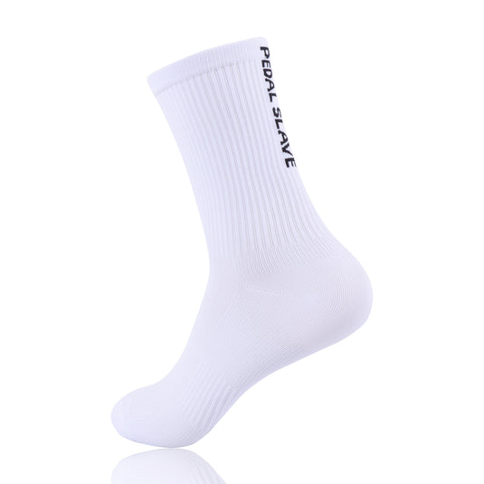 Pedal Slave Cycling Socks Bicyle Sock White/Black