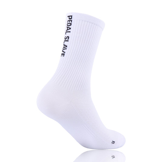 Pedal Slave Cycling Socks Bicyle Sock White/Black