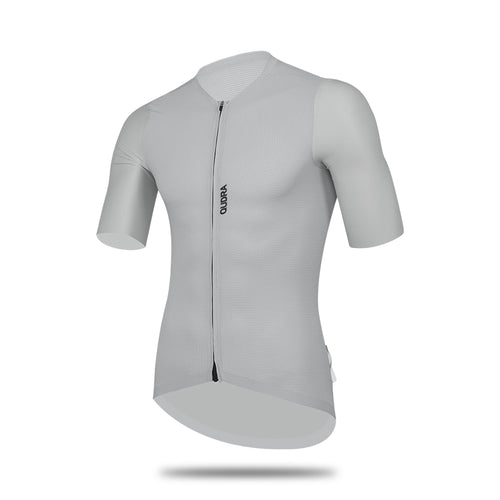 Qudra Professional Cycling Jersey Top Short Sleeve 053 Grey