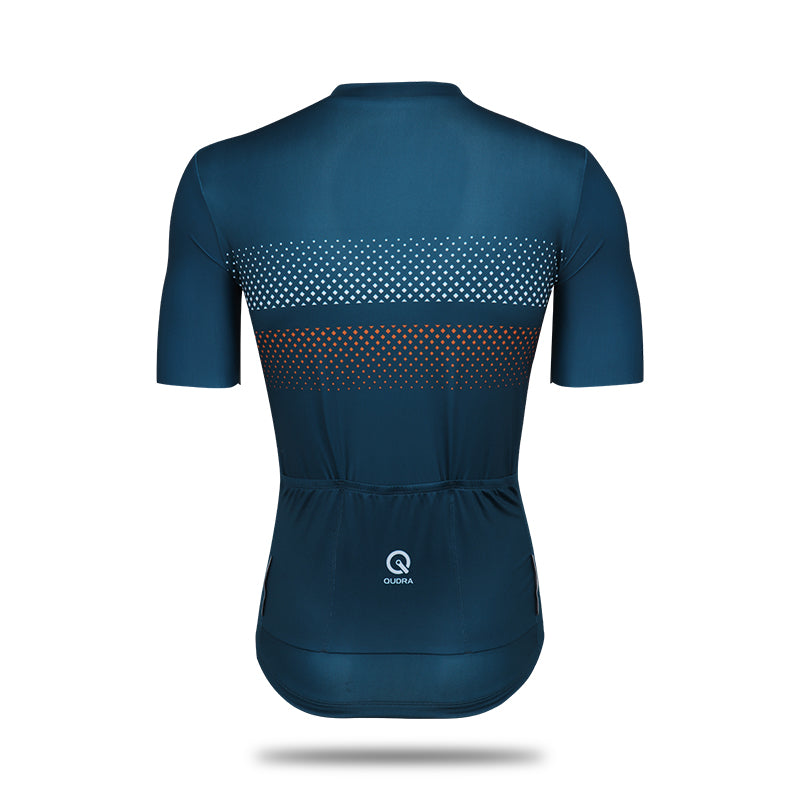 Load image into Gallery viewer, Qudra Cycling Jersey Top Short Sleeve 055 Blue
