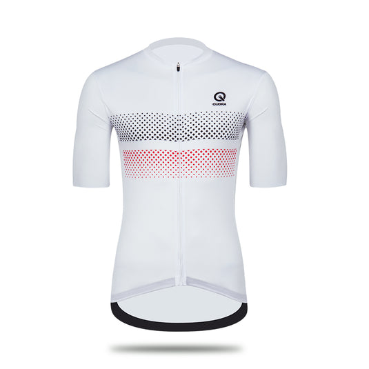 Qudra Cycling Jersey Top Short Sleeve 055 White