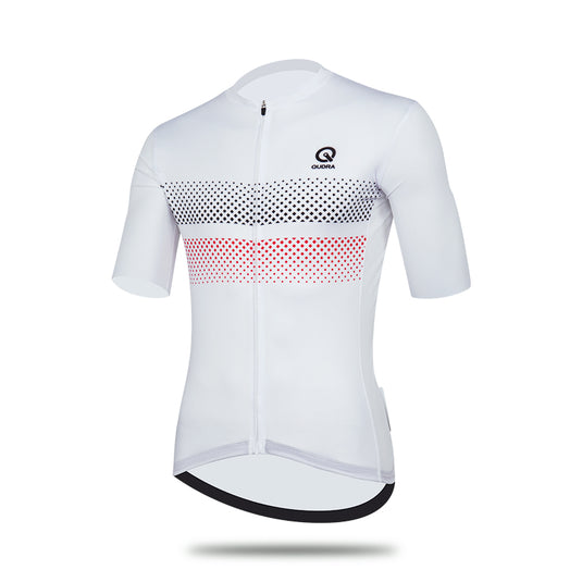 Qudra Cycling Jersey Top Short Sleeve 055 White