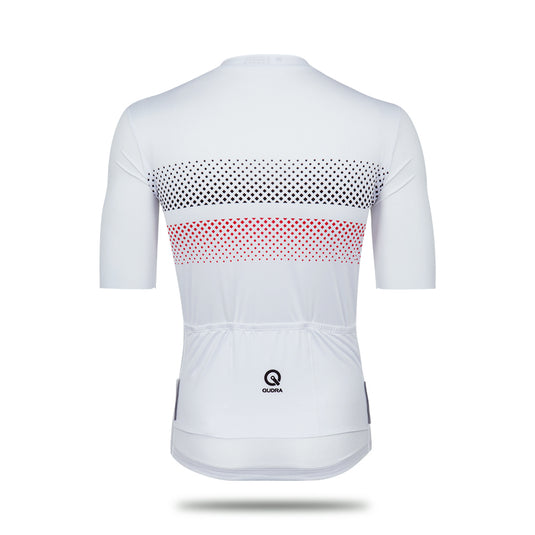 Qudra Cycling Jersey Top Short Sleeve 055 White