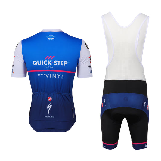 Team QS Cycling Jersey and Bib Tights Top with Short Pants