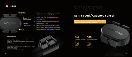 Magene S314 Speed/Cadence Dual Mode Sensor