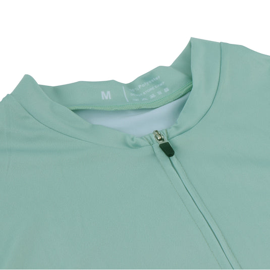 Qudra Cycling Jersey and Bib Tights Top with Short Pants Light Blue 058