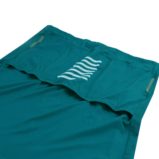 Qudra Cycling Jersey and Bib Tights Top with Short Pants Teal 063