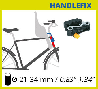 Load image into Gallery viewer, Bellelli Tatoo Plus Child Front Bicycle Seat Handlefix mounting system
